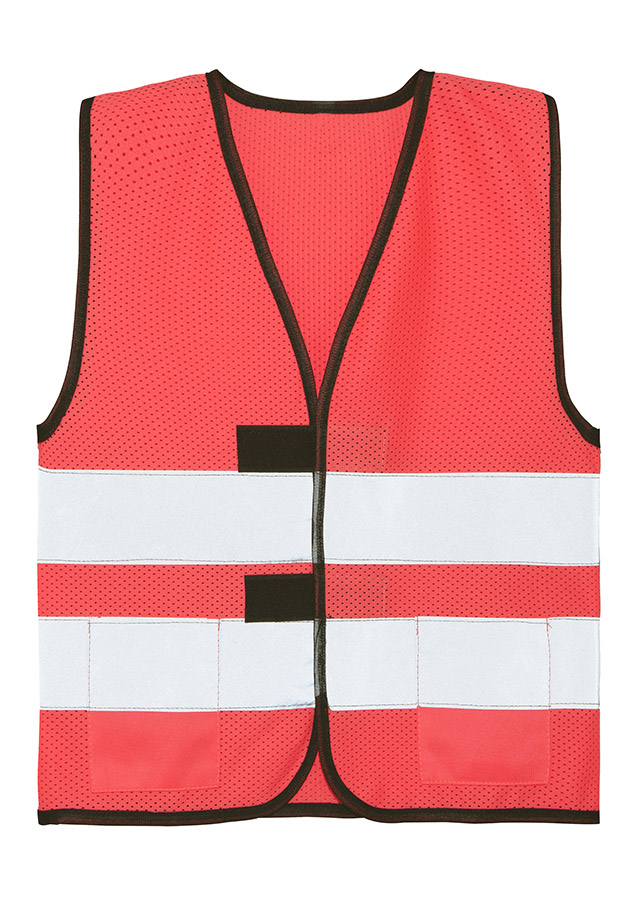KWM Kinderwarnweste mit Mesh – neonpink, reflektierend und sicher