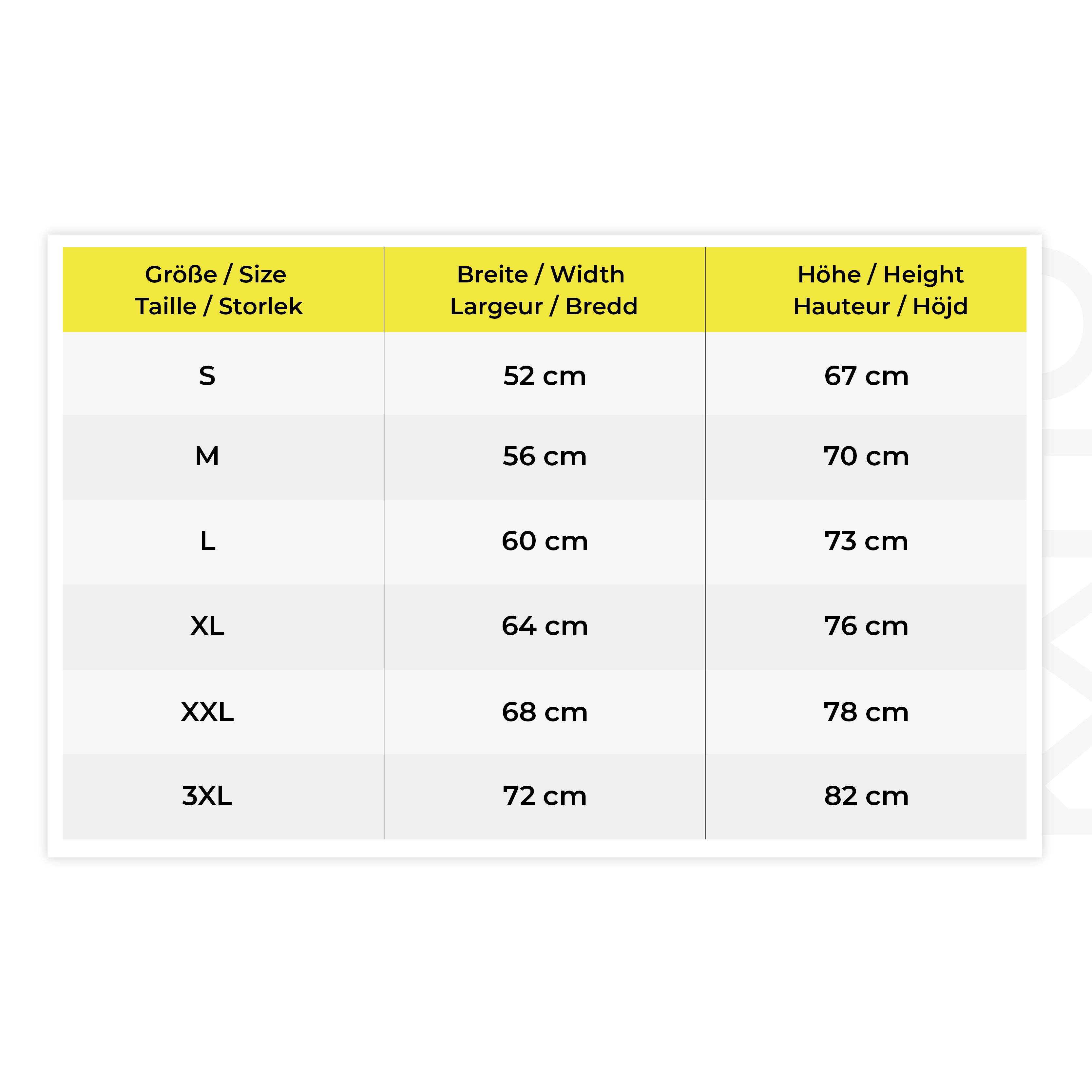 Größe, Tabelle, Kleidung, Maße, Schnitt
