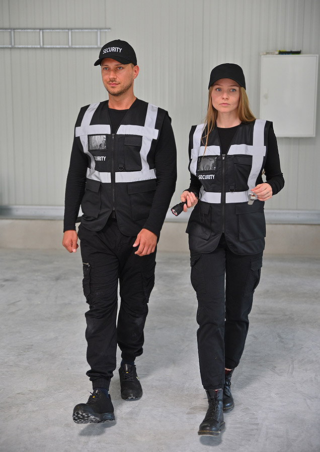 „SECURITY” Multifunktionsweste „Tampa” med SECURITY-tryck