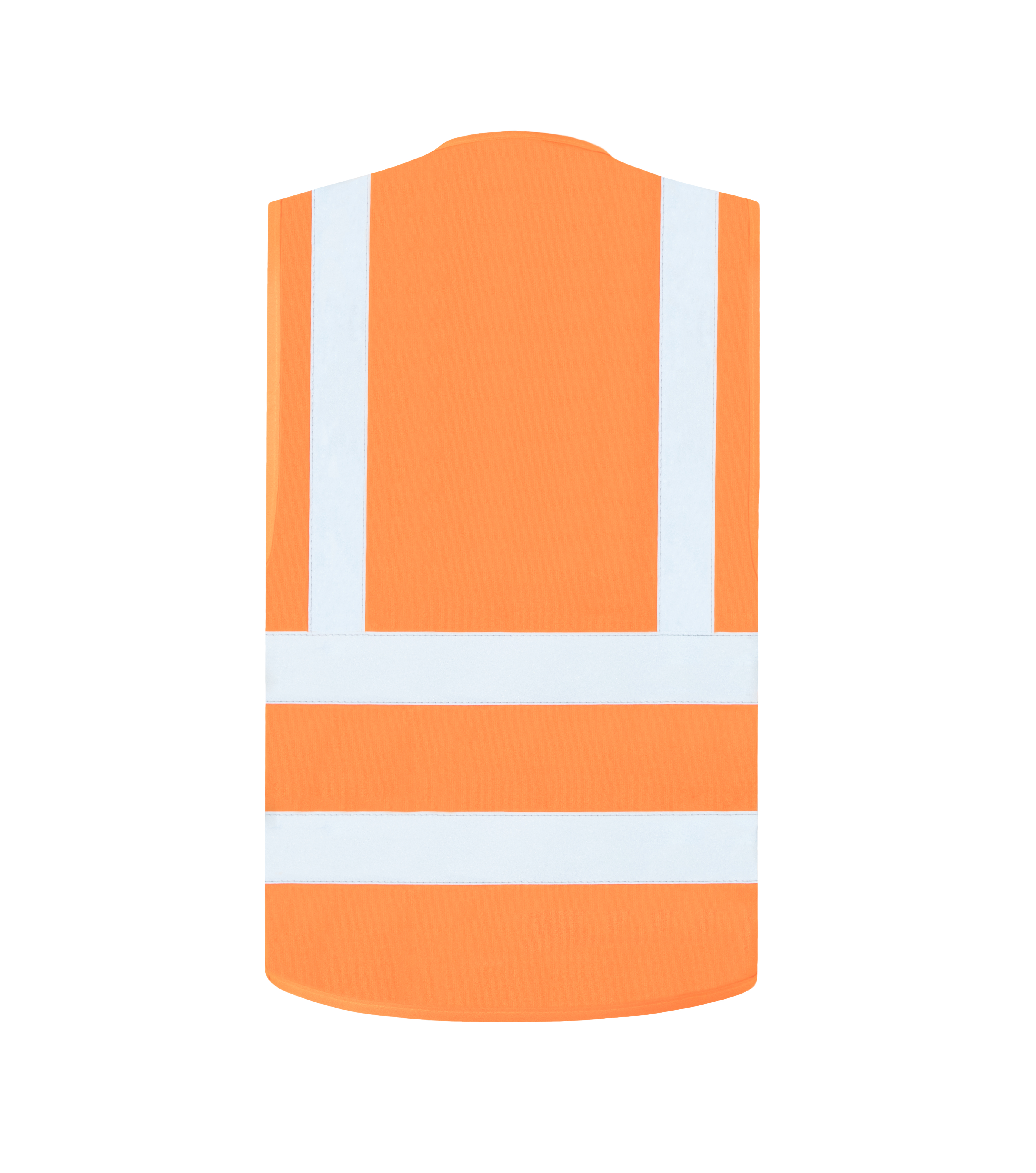 Reflexväst med fyra reflexband - orange - 3XL
