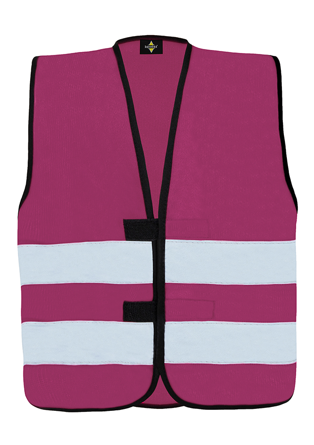 KW100-kinder-warnweste-reflektierend-magenta-warnwesten-korntex-front