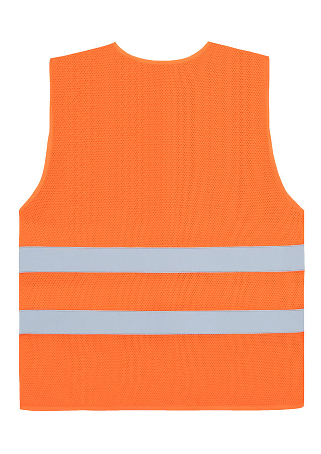 Varningsväst i mesh med dragkedja, Comfort-Fit, ”Rhodes”