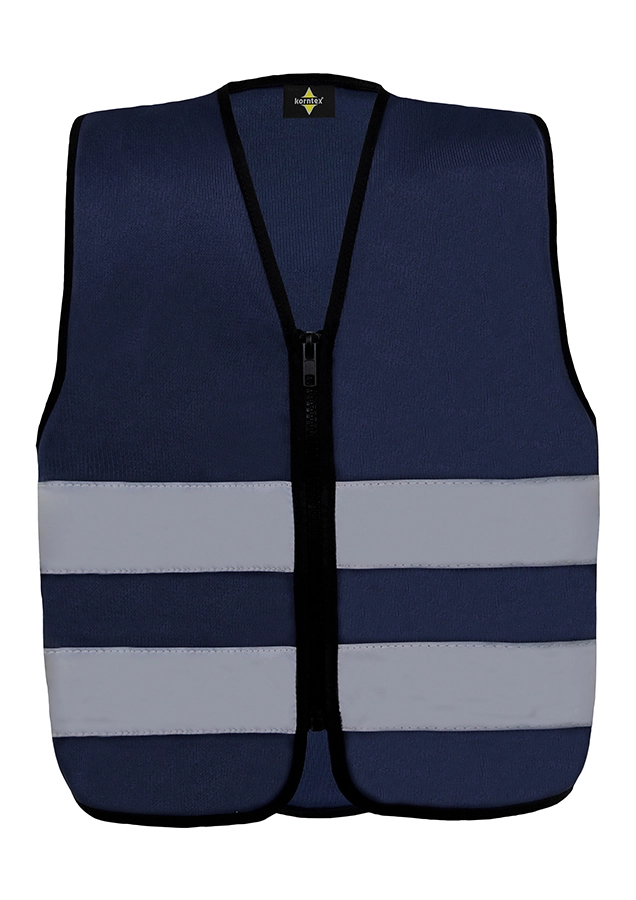 KWRX-kinder-warnweste-reissverschluss-marineblau-warnwesten-korntex-front