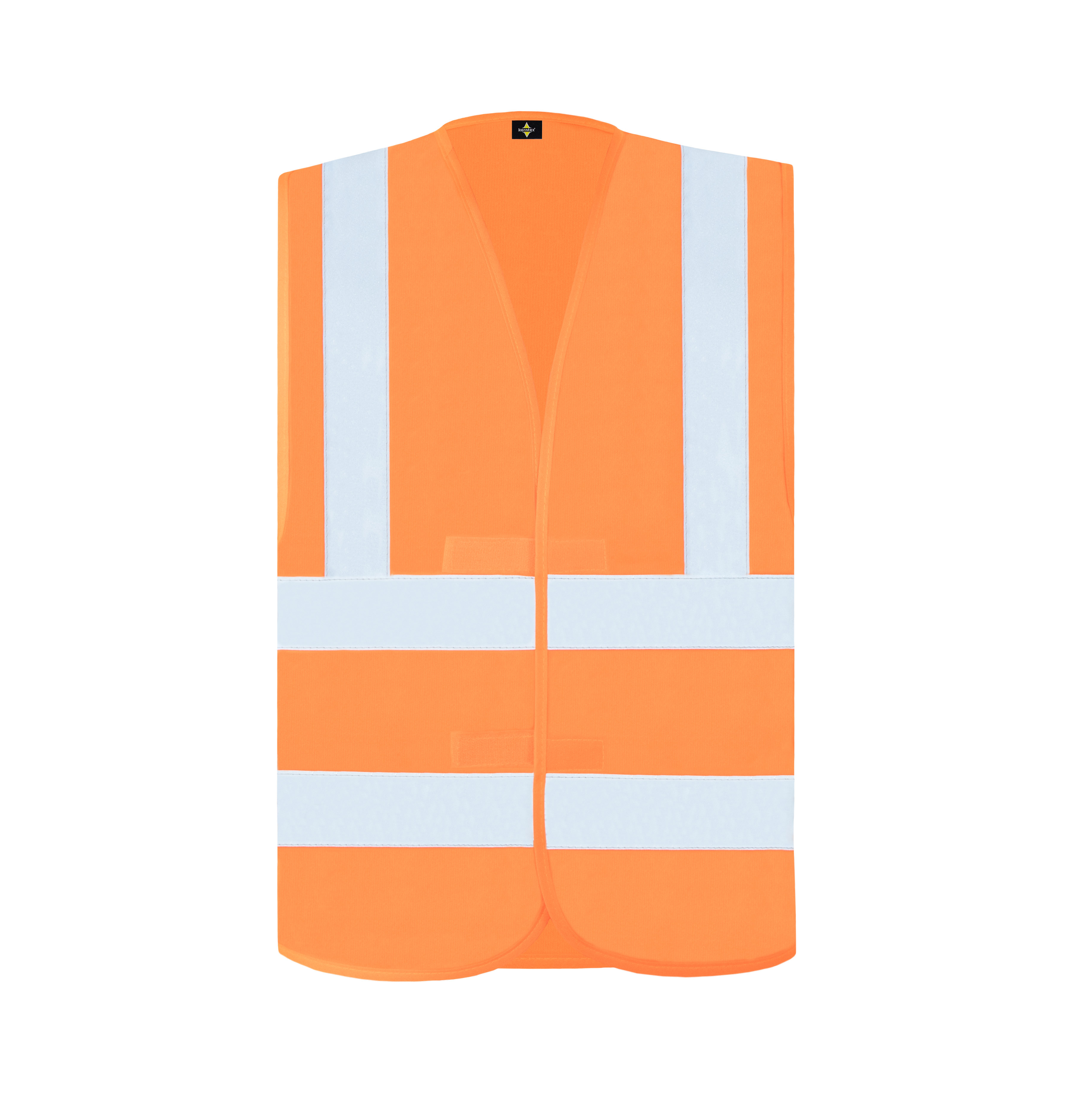 Reflexväst med fyra reflexband - orange - 3XL