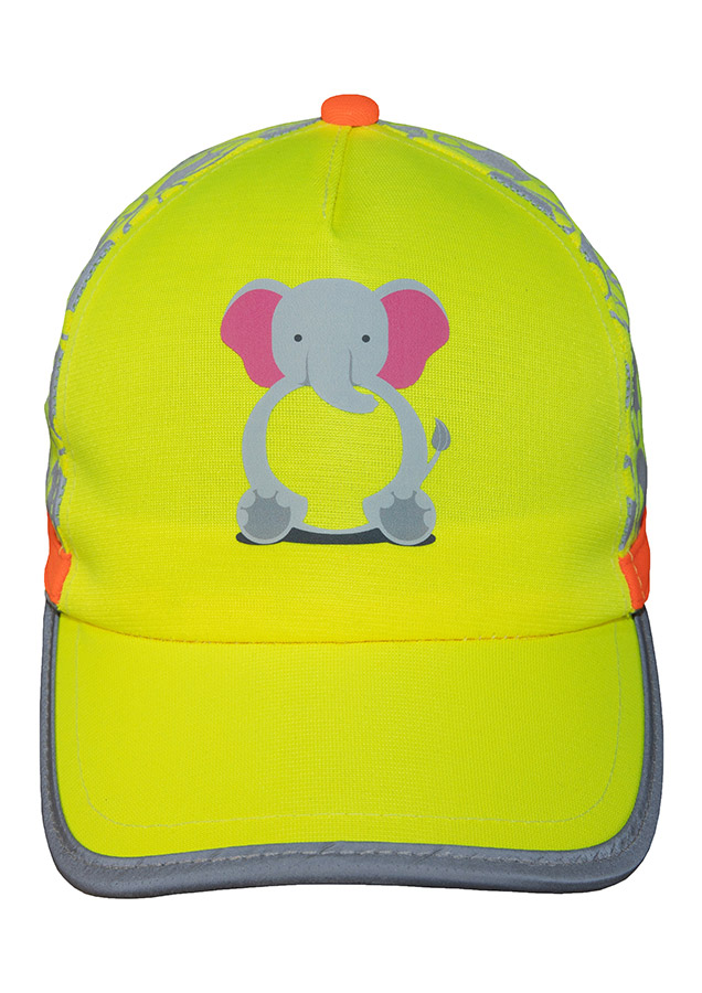 CAPFUN barnkeps – elefant, varselkläder från Korntex, framifrån